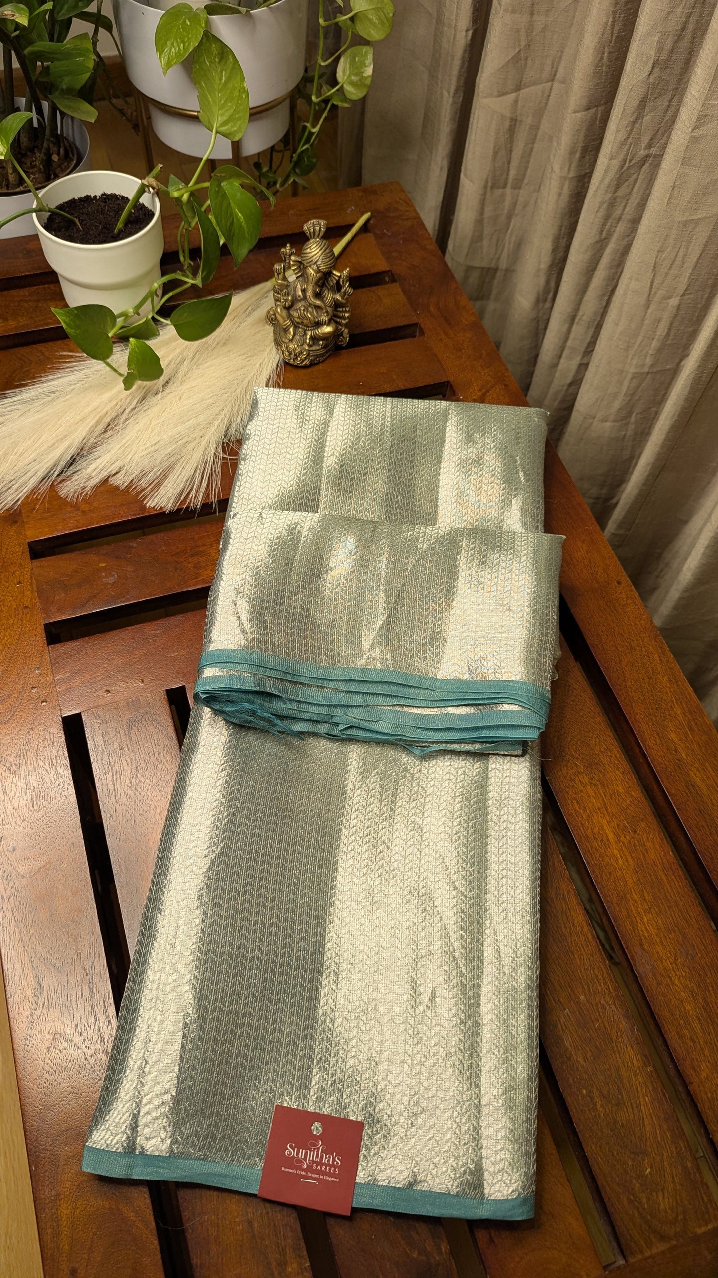 Silk Tissue Saree Brocade