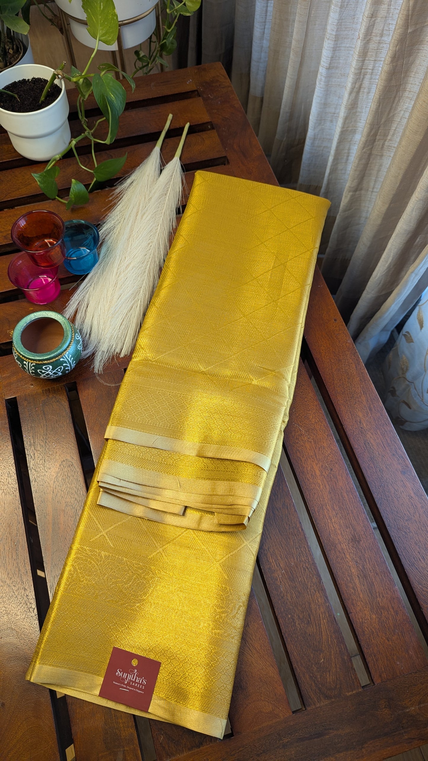 Nita Ambani Inspired Golden Saree